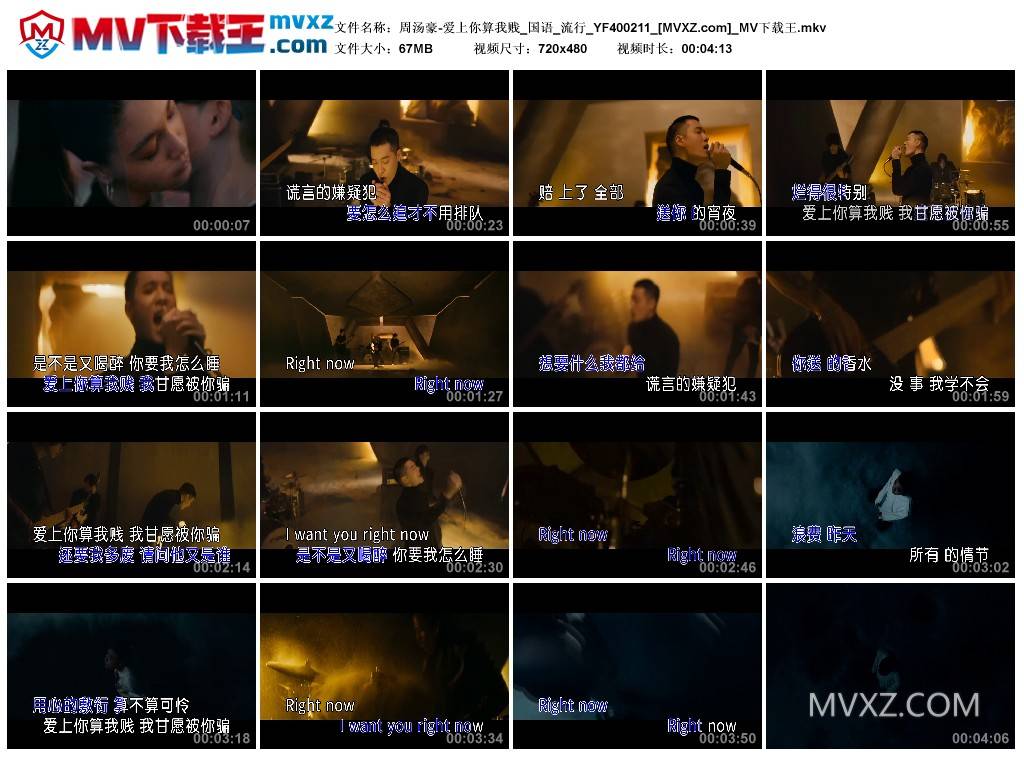 周汤豪-爱上你算我贱_国语_流行_YF400211